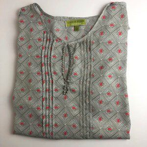 Sigrid Olsen Tunic Size L Patterned Tunic